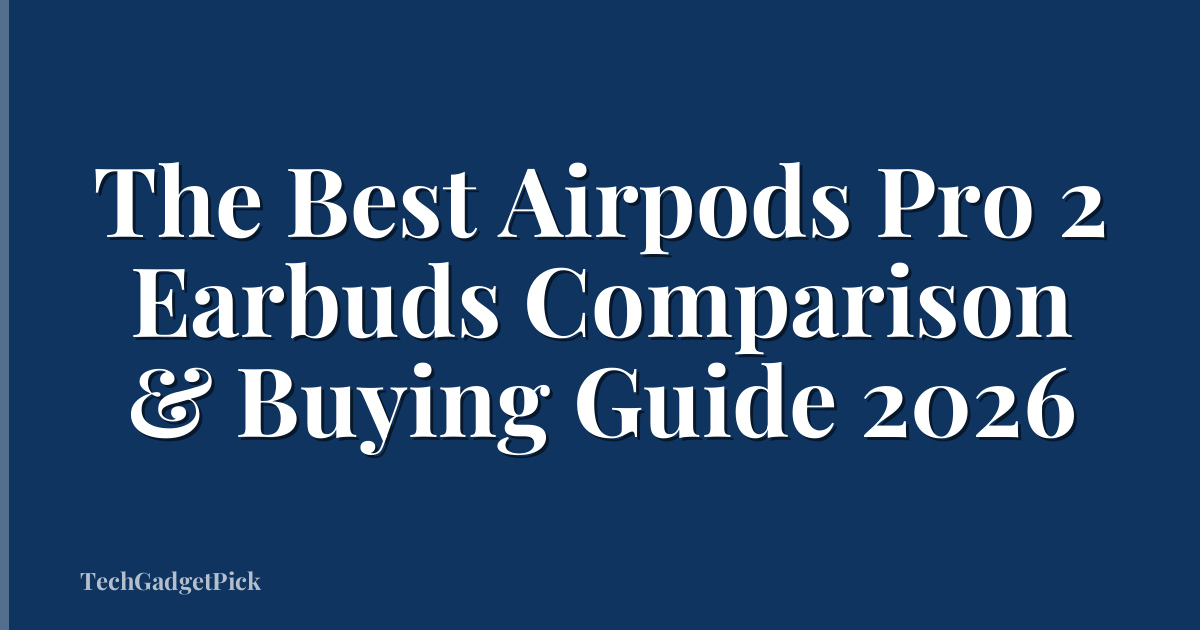 The Best Airpods Pro 2 Earbuds Comparison & Buying Guide 2026