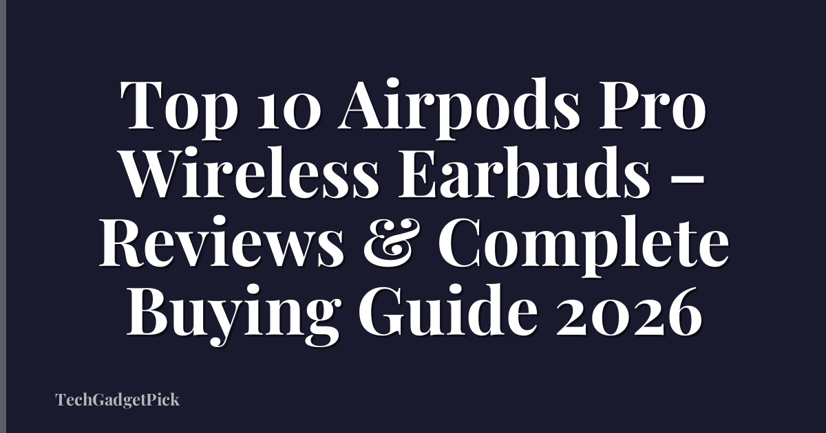 Top 10 Airpods Pro Wireless Earbuds – Reviews & Complete Buying Guide 2026