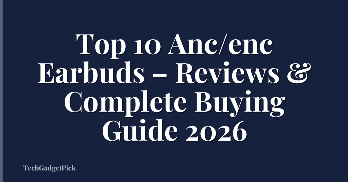 Top 10 Anc/enc Earbuds – Reviews & Complete Buying Guide 2026