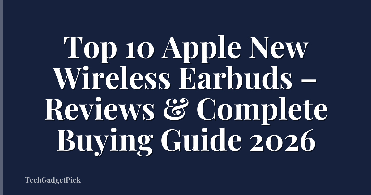 Top 10 Apple New Wireless Earbuds – Reviews & Complete Buying Guide 2026
