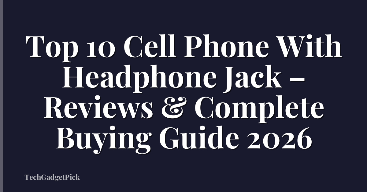 Top 10 Cell Phone With Headphone Jack – Reviews & Complete Buying Guide 2026
