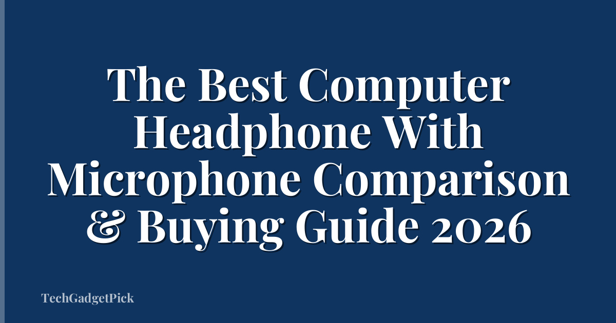 The Best Computer Headphone With Microphone Comparison & Buying Guide 2026