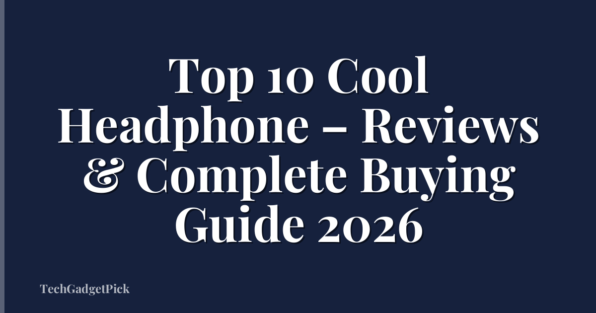 Top 10 Cool Headphone – Reviews & Complete Buying Guide 2026