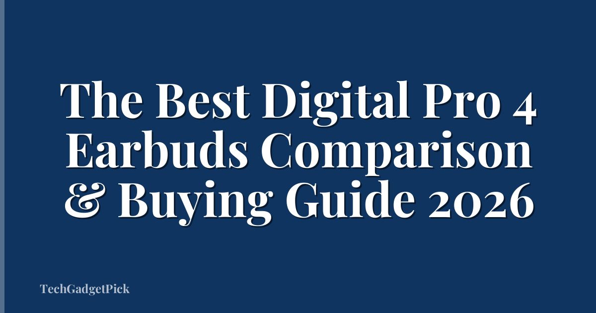 The Best Digital Pro 4 Earbuds Comparison & Buying Guide 2026