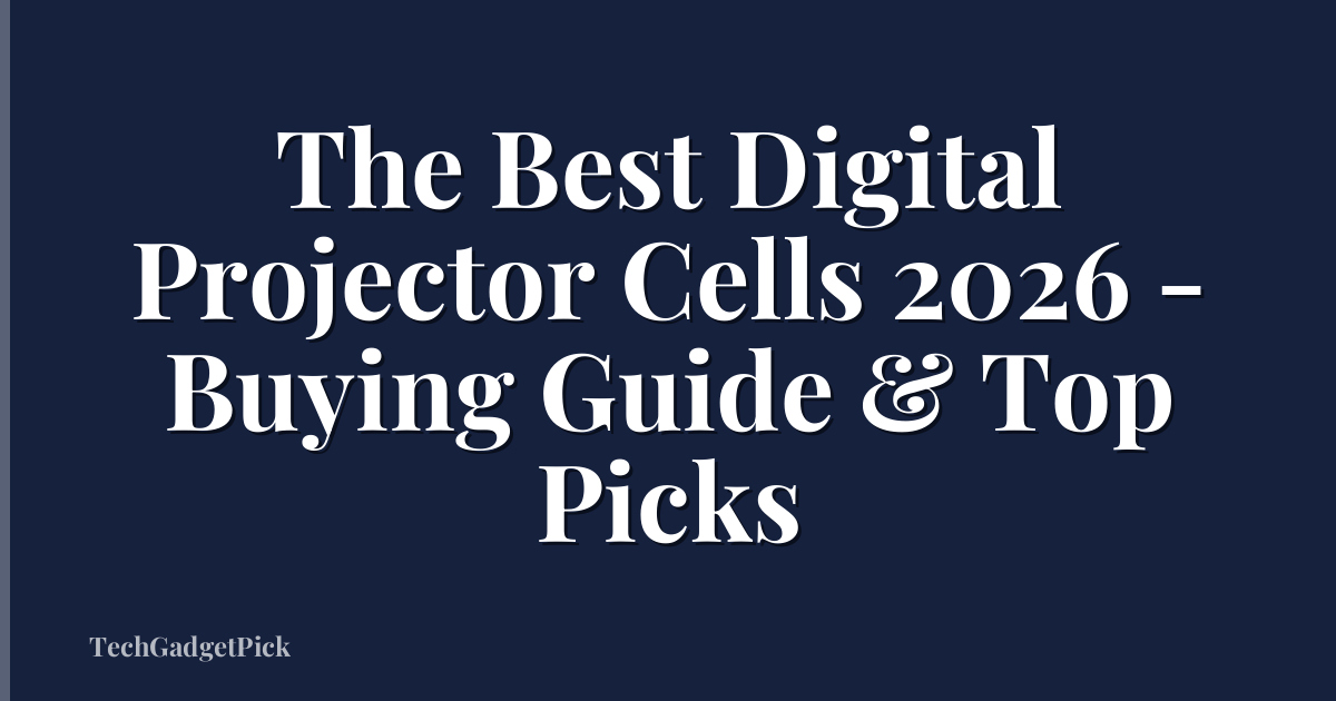 The Best Digital Projector Cells 2026 - Buying Guide & Top Picks