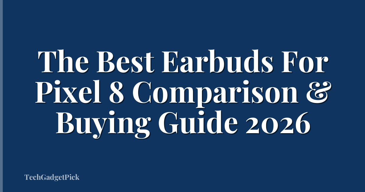 The Best Earbuds For Pixel 8 Comparison & Buying Guide 2026