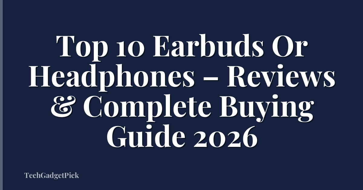 Top 10 Earbuds Or Headphones – Reviews & Complete Buying Guide 2026