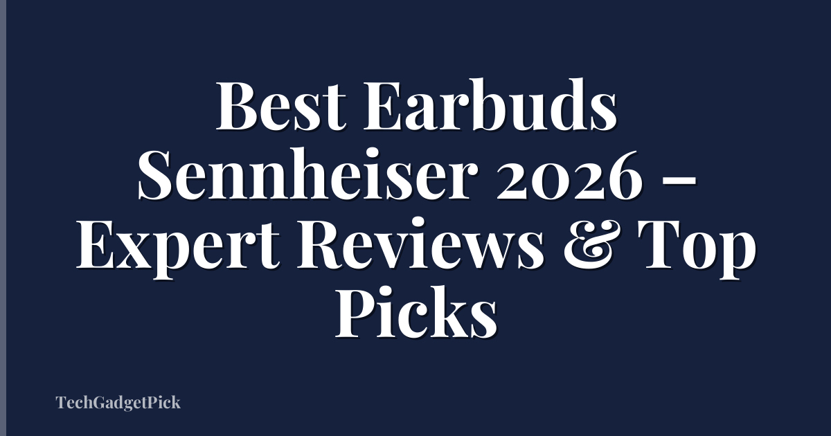 Best Earbuds Sennheiser 2026 – Expert Reviews & Top Picks