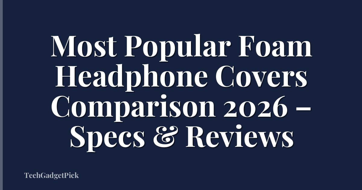 Most Popular Foam Headphone Covers Comparison 2026 – Specs & Reviews