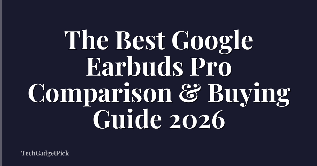 The Best Google Earbuds Pro Comparison & Buying Guide 2026