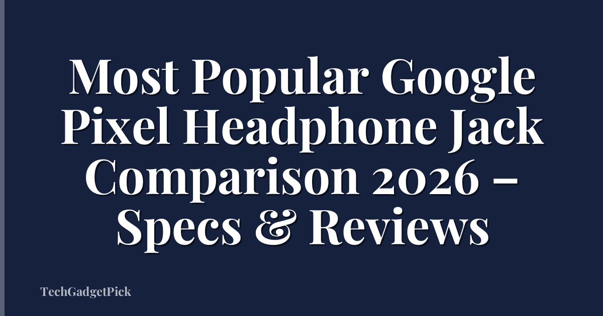 Most Popular Google Pixel Headphone Jack Comparison 2026 – Specs & Reviews