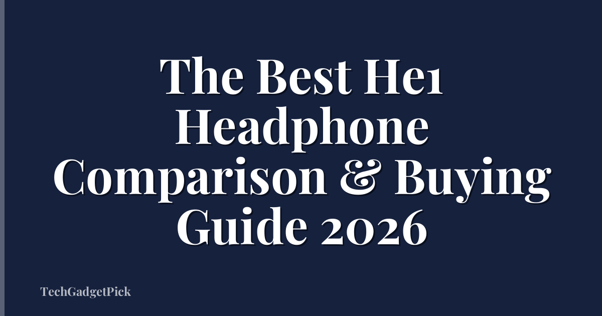 The Best He1 Headphone Comparison & Buying Guide 2026
