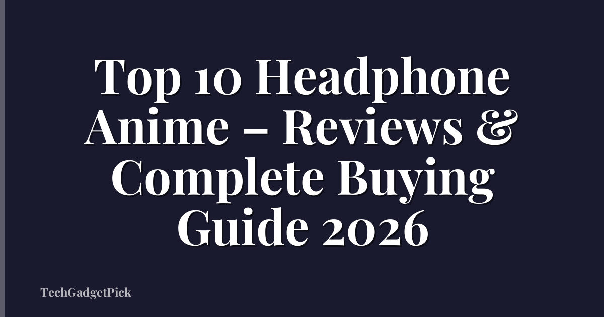 Top 10 Headphone Anime – Reviews & Complete Buying Guide 2026