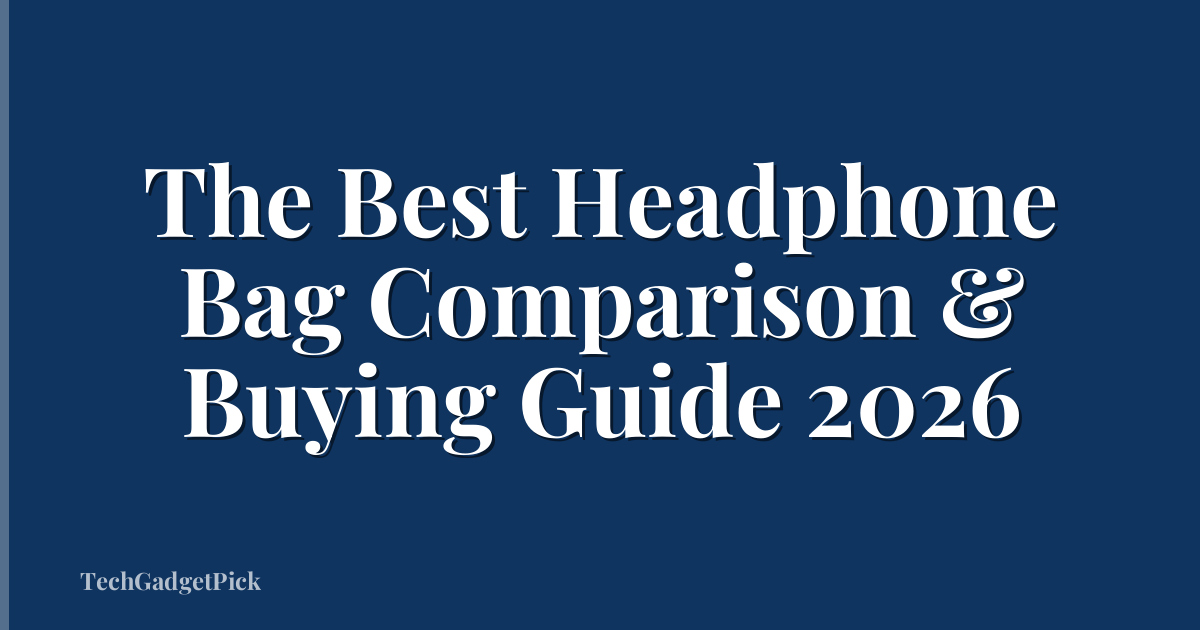 The Best Headphone Bag Comparison & Buying Guide 2026