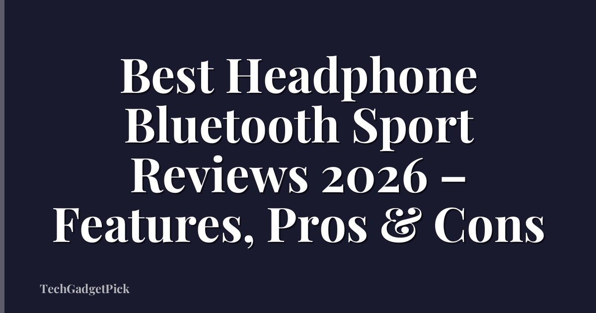 Best Headphone Bluetooth Sport Reviews 2026 – Features, Pros & Cons