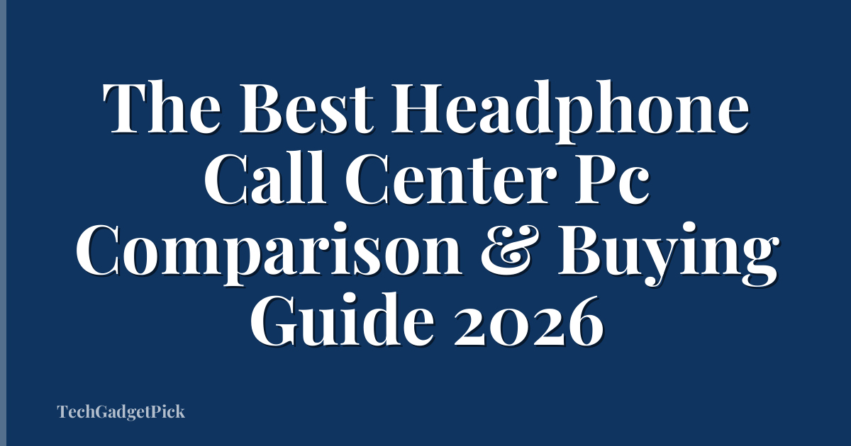 The Best Headphone Call Center Pc Comparison & Buying Guide 2026