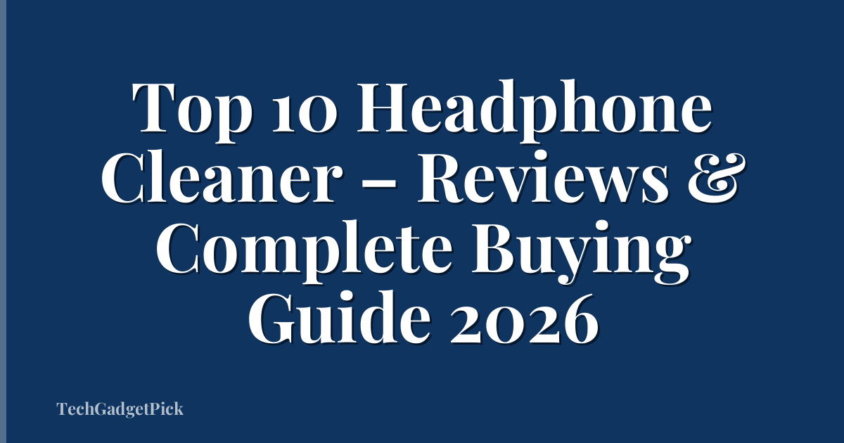 Top 10 Headphone Cleaner – Reviews & Complete Buying Guide 2026