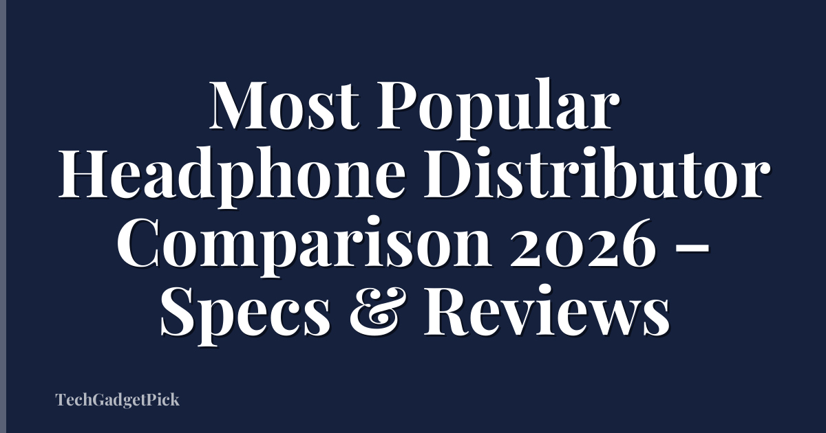 Most Popular Headphone Distributor Comparison 2026 – Specs & Reviews