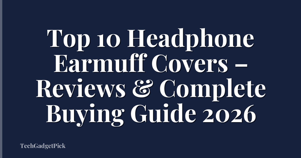 Top 10 Headphone Earmuff Covers – Reviews & Complete Buying Guide 2026