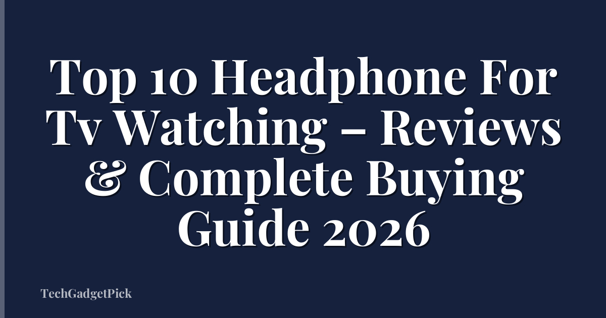 Top 10 Headphone For Tv Watching – Reviews & Complete Buying Guide 2026