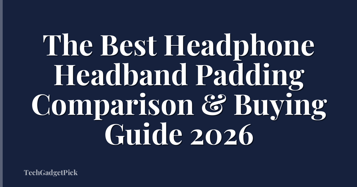 The Best Headphone Headband Padding Comparison & Buying Guide 2026