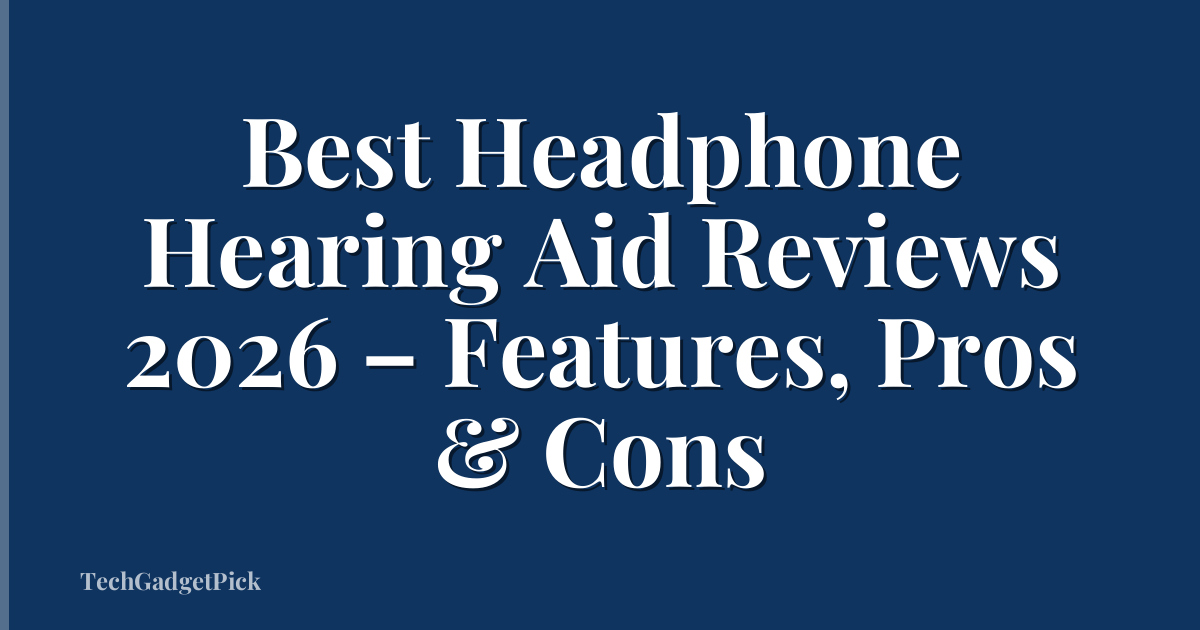 Best Headphone Hearing Aid Reviews 2026 – Features, Pros & Cons