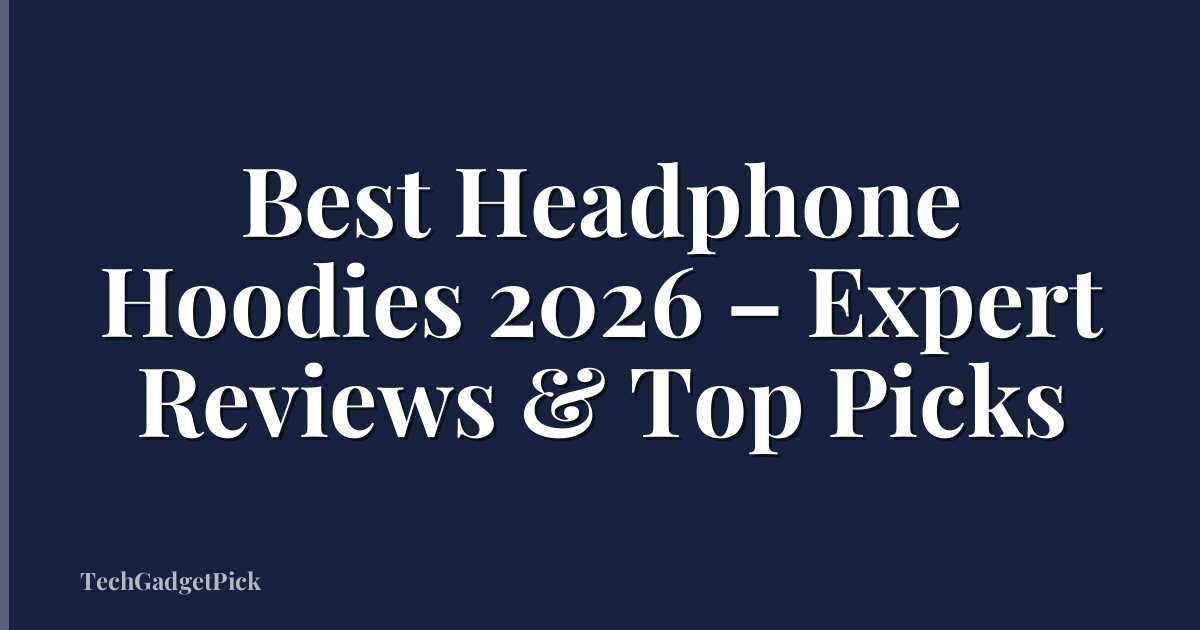 Best Headphone Hoodies 2026 – Expert Reviews & Top Picks