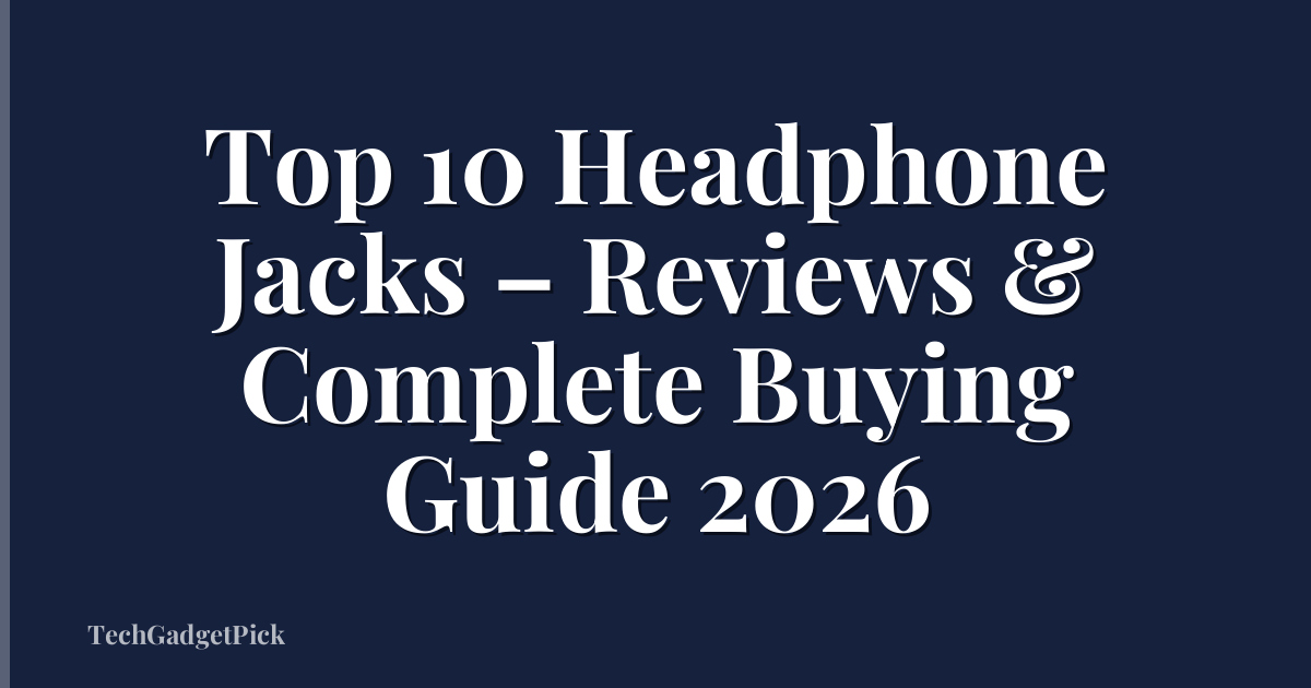 Top 10 Headphone Jacks – Reviews & Complete Buying Guide 2026