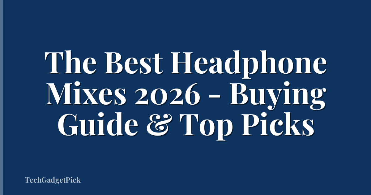 The Best Headphone Mixes 2026 - Buying Guide & Top Picks