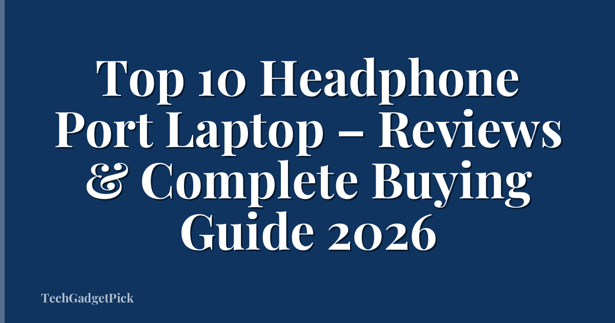 Top 10 Headphone Port Laptop – Reviews & Complete Buying Guide 2026