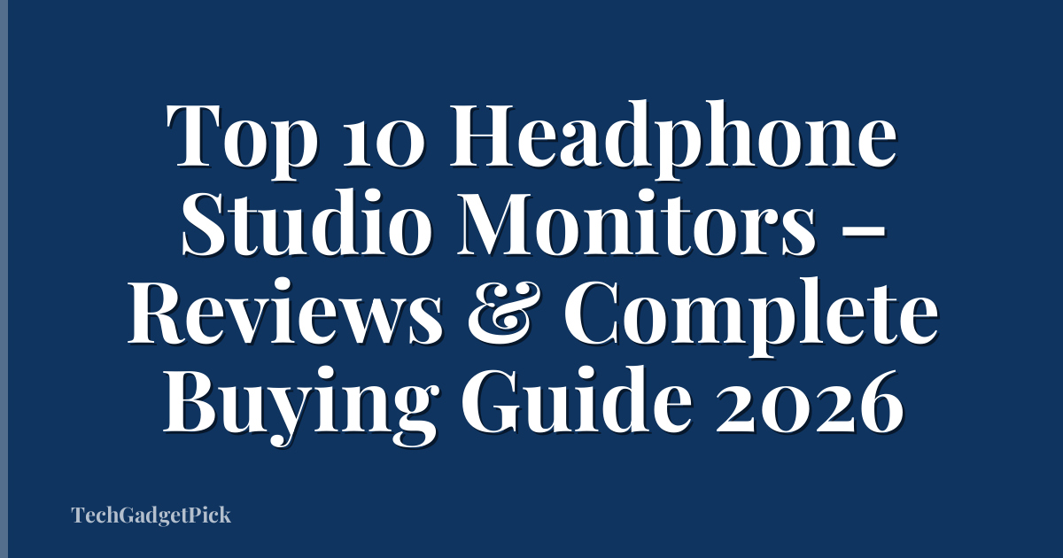 Top 10 Headphone Studio Monitors – Reviews & Complete Buying Guide 2026