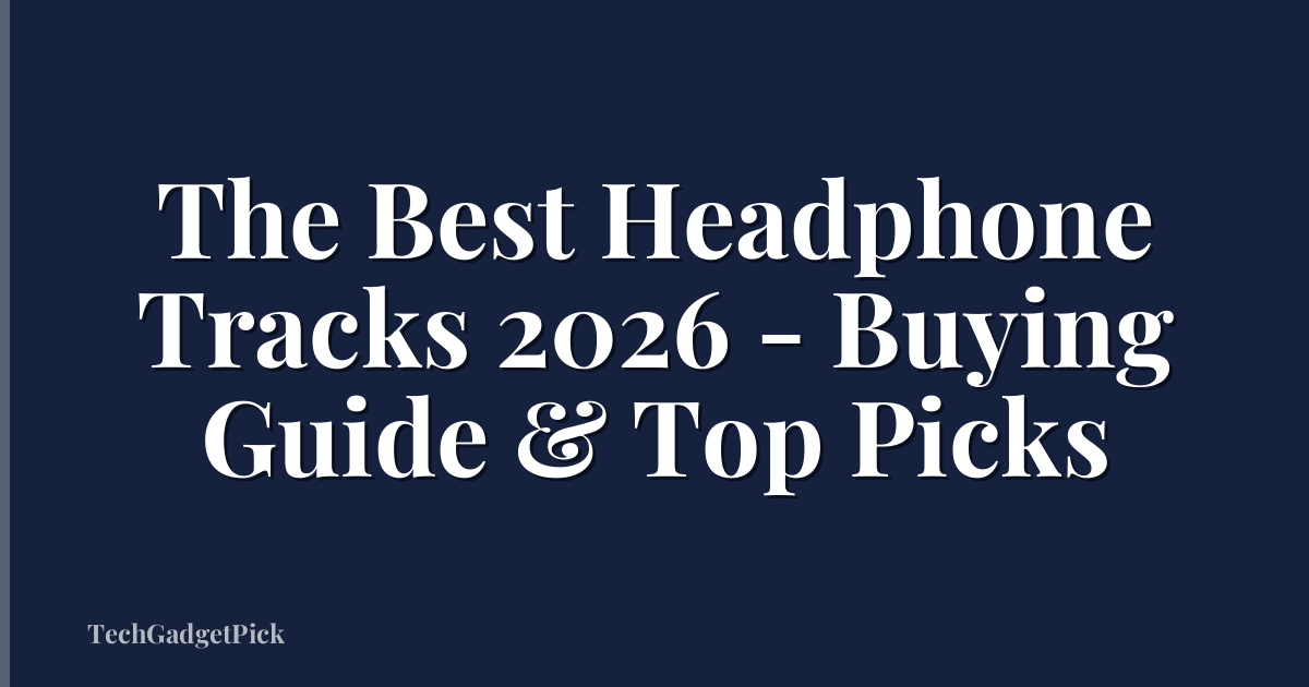 The Best Headphone Tracks 2026 - Buying Guide & Top Picks