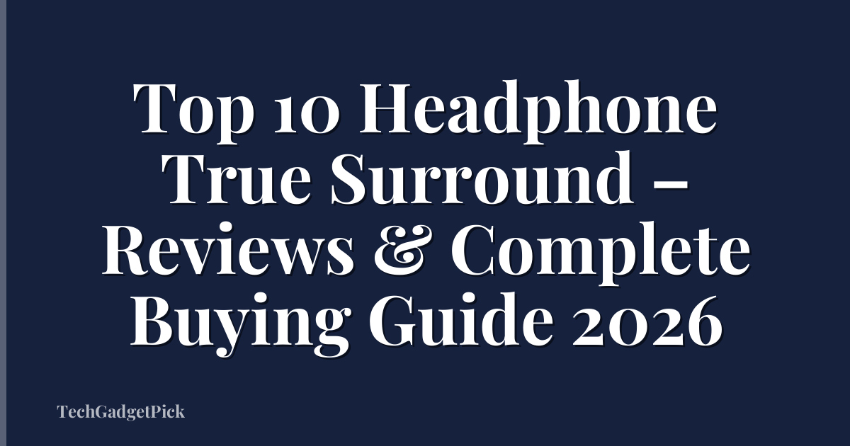 Top 10 Headphone True Surround – Reviews & Complete Buying Guide 2026