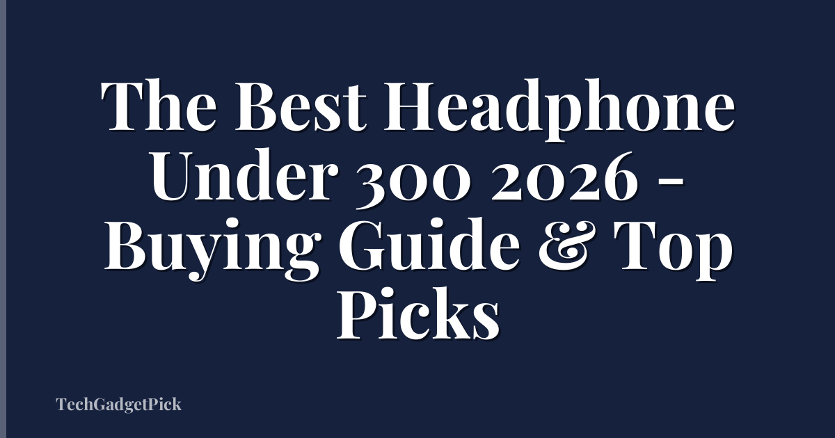 The Best Headphone Under 300 2026 - Buying Guide & Top Picks
