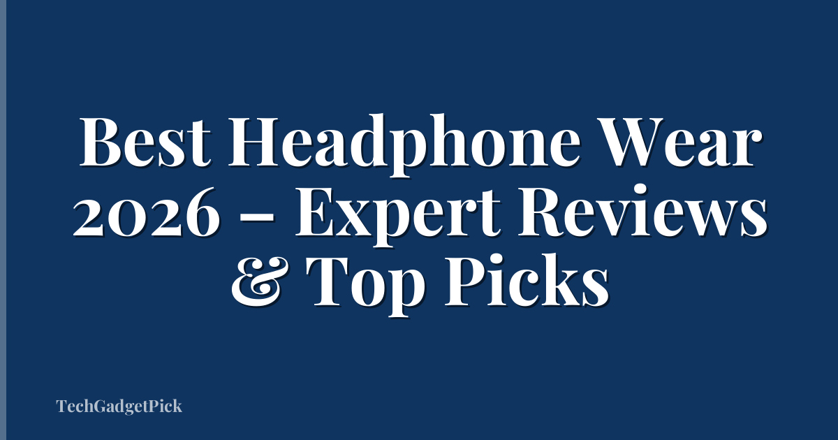 Best Headphone Wear 2026 – Expert Reviews & Top Picks
