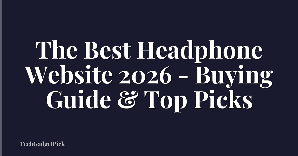 The Best Headphone Website 2026 - Buying Guide & Top Picks