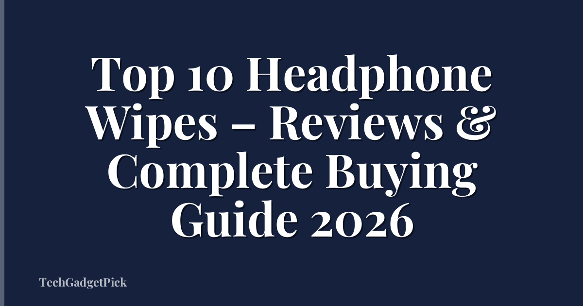 Top 10 Headphone Wipes – Reviews & Complete Buying Guide 2026