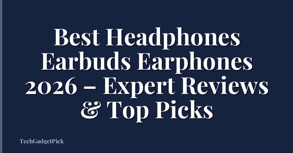 Best Headphones Earbuds Earphones 2026 – Expert Reviews & Top Picks
