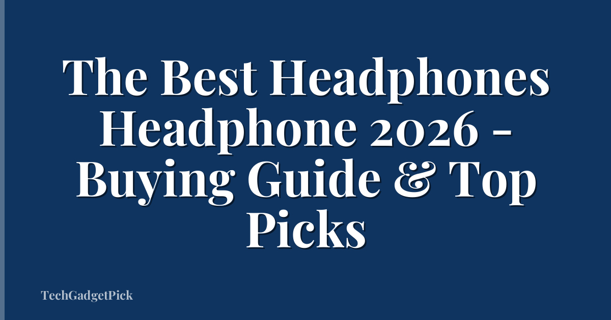The Best Headphones Headphone 2026 - Buying Guide & Top Picks