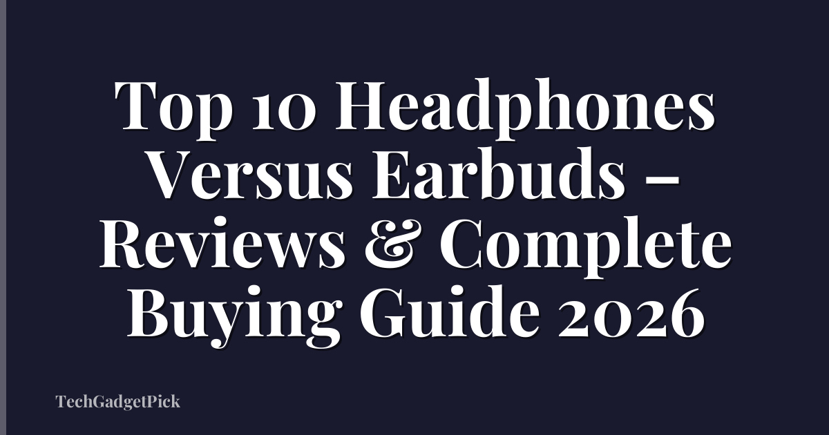 Top 10 Headphones Versus Earbuds – Reviews & Complete Buying Guide 2026
