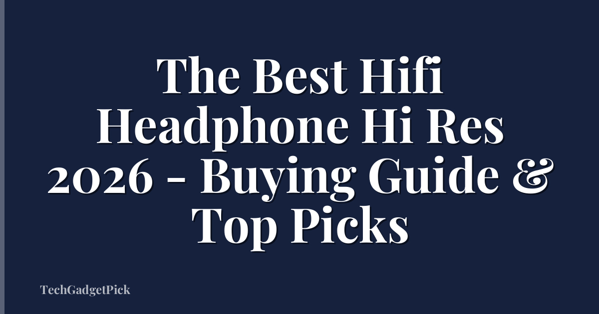 The Best Hifi Headphone Hi Res 2026 - Buying Guide & Top Picks