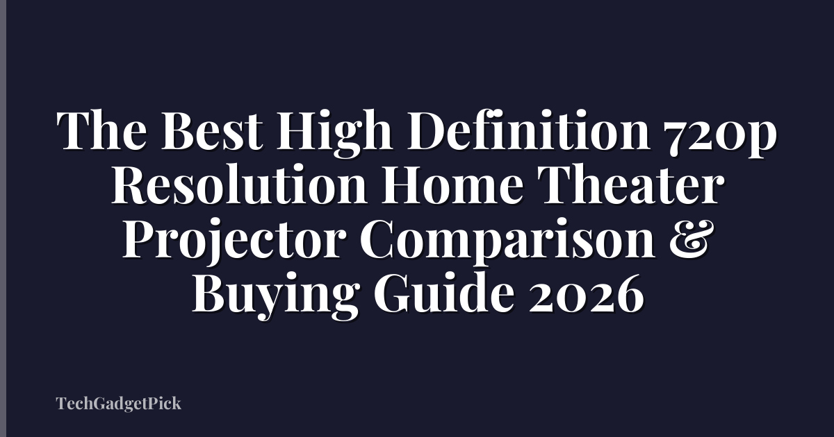 The Best High Definition 720p Resolution Home Theater Projector Comparison & Buying Guide 2026