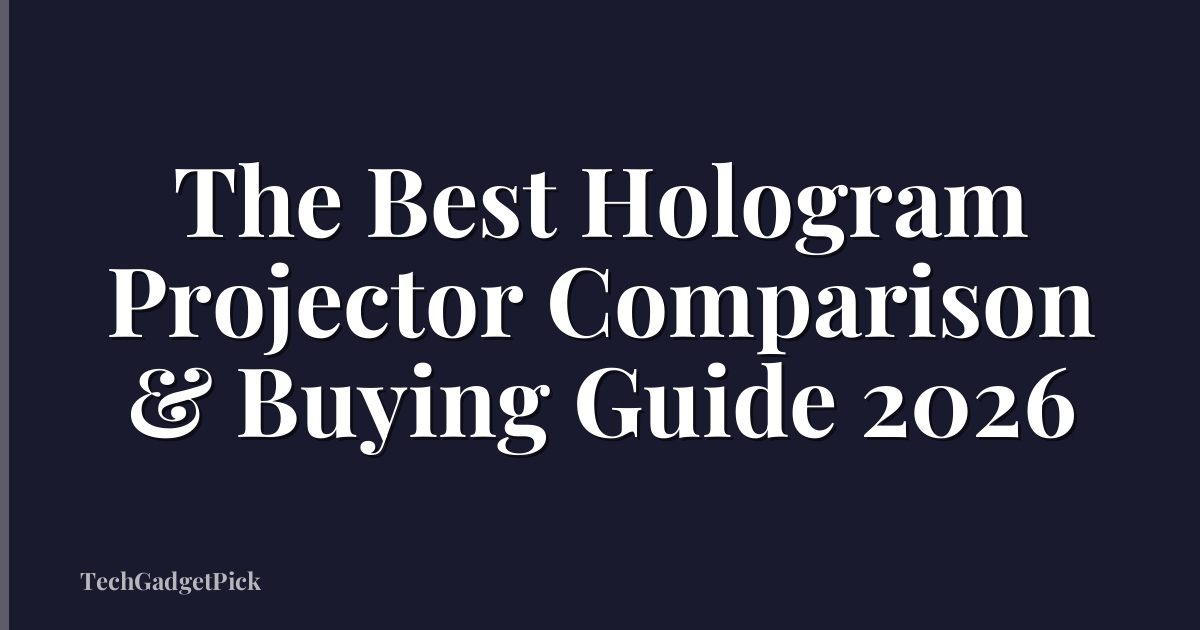 The Best Hologram Projector Comparison & Buying Guide 2026
