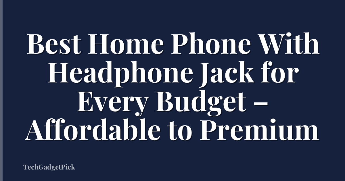 Best Home Phone With Headphone Jack for Every Budget – Affordable to Premium