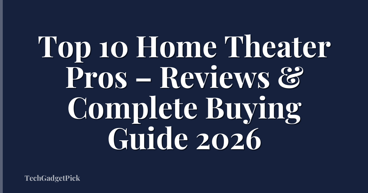 Top 10 Home Theater Pros – Reviews & Complete Buying Guide 2026