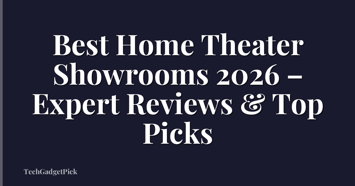 Best Home Theater Showrooms 2026 – Expert Reviews & Top Picks