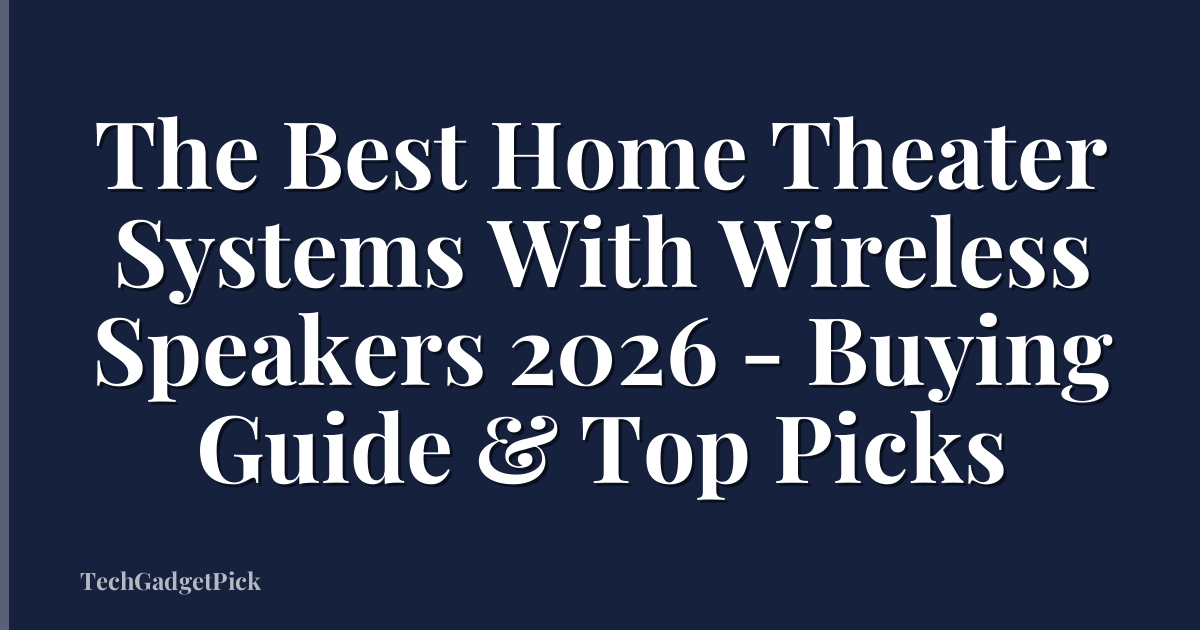 The Best Home Theater Systems With Wireless Speakers 2026 - Buying Guide & Top Picks
