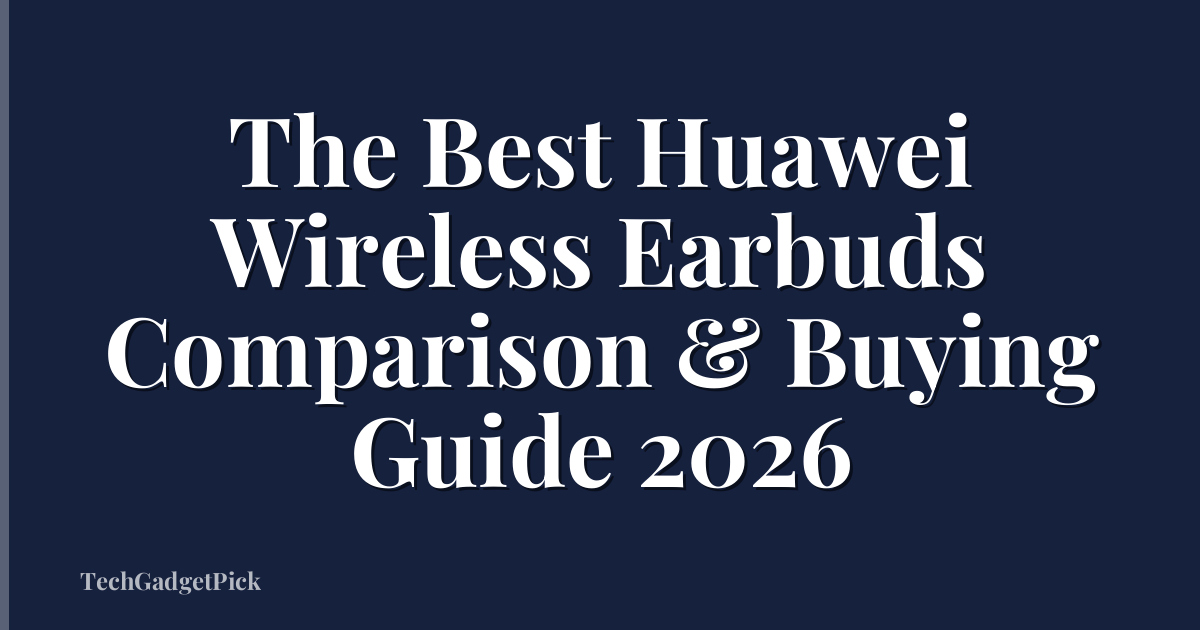 The Best Huawei Wireless Earbuds Comparison & Buying Guide 2026