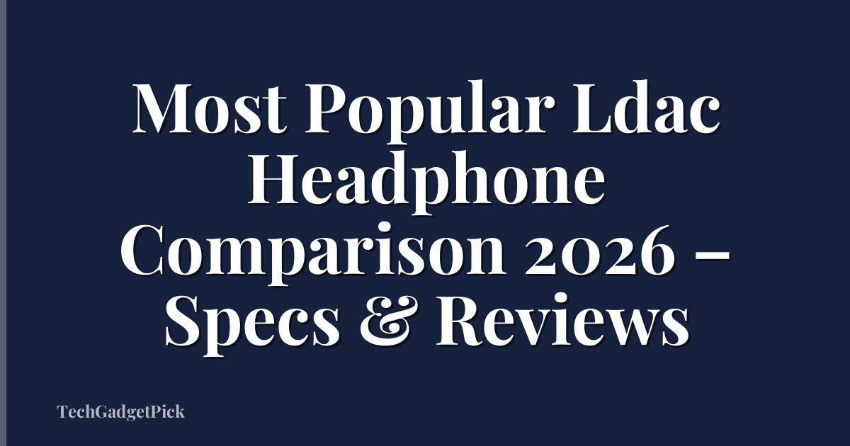 Most Popular Ldac Headphone Comparison 2026 – Specs & Reviews