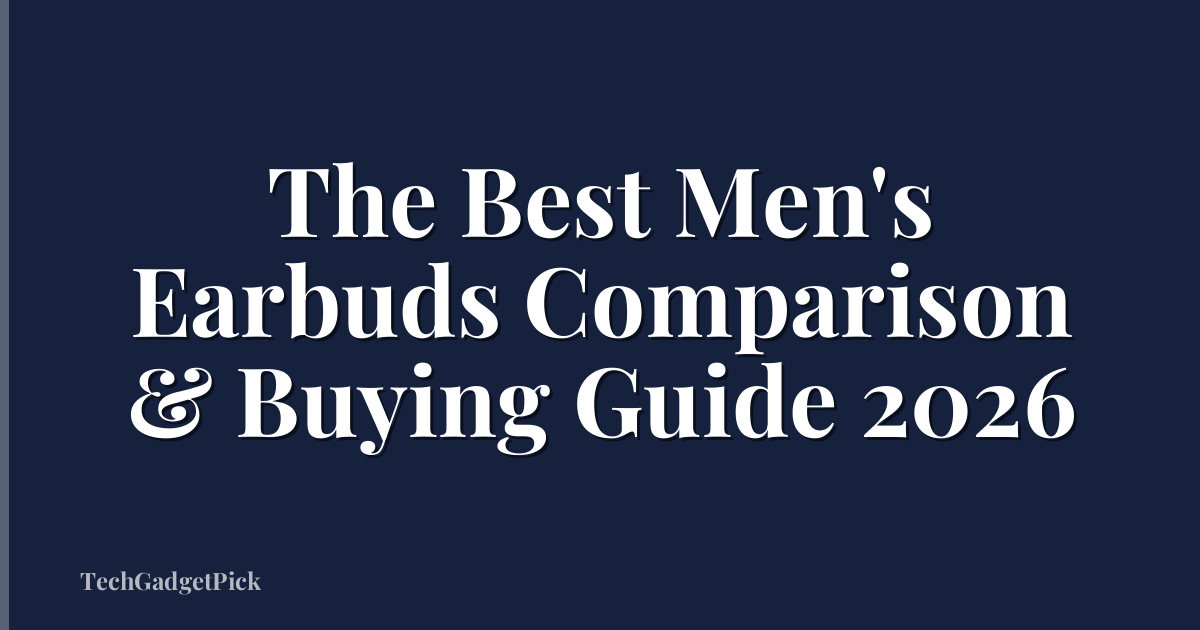 The Best Men's Earbuds Comparison & Buying Guide 2026